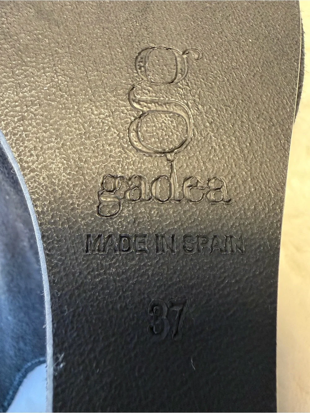 Gadea Black Women's Peep-Toe Wedge Slingback Shoes Size 37 (7)